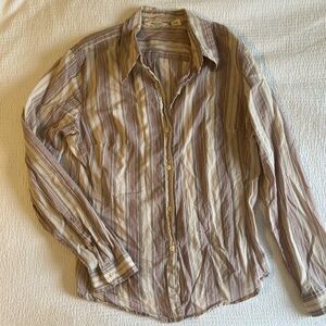 American Eagle Striped Cotton Shirt